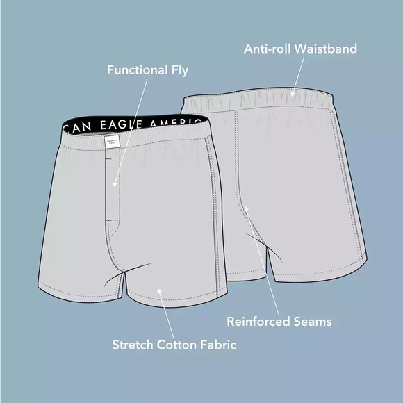 AEO Clover Stretch Boxer Short NWOT - Picture 7 of 7